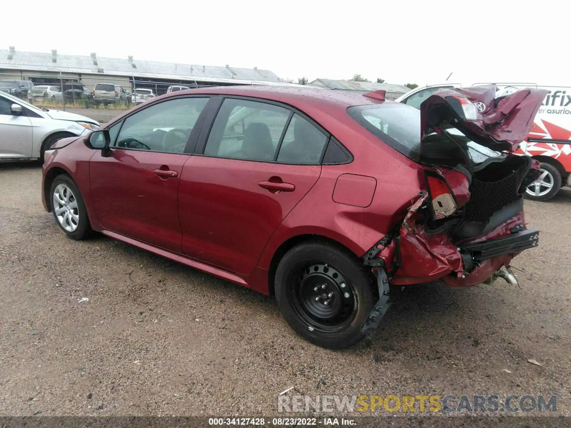 3 Photograph of a damaged car 5YFEPMAE2NP320307 TOYOTA COROLLA 2022