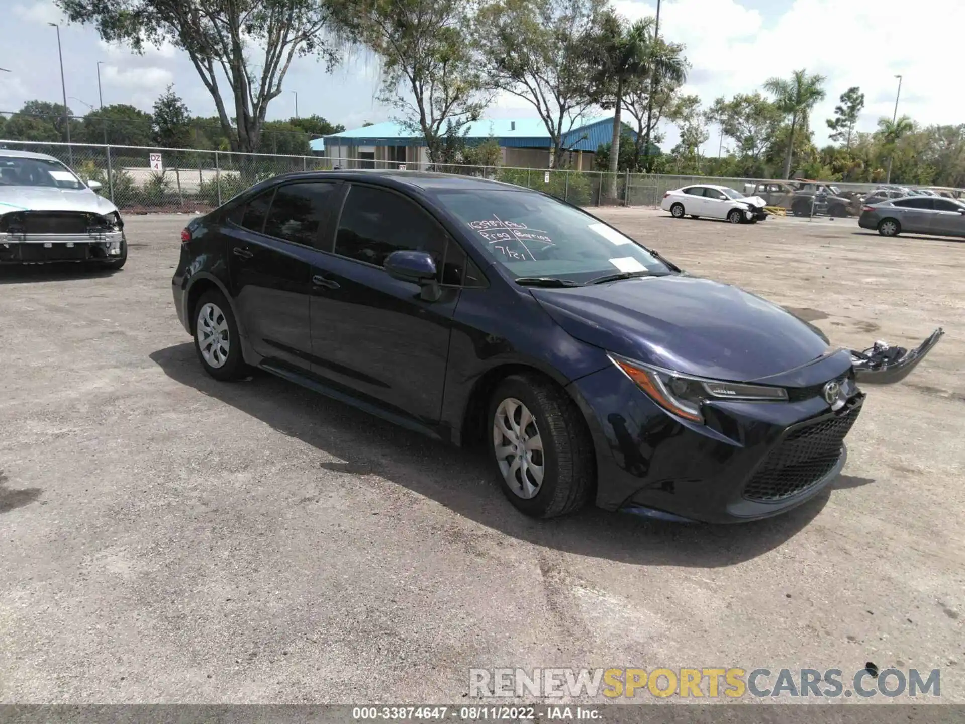 1 Photograph of a damaged car 5YFEPMAE2NP337611 TOYOTA COROLLA 2022