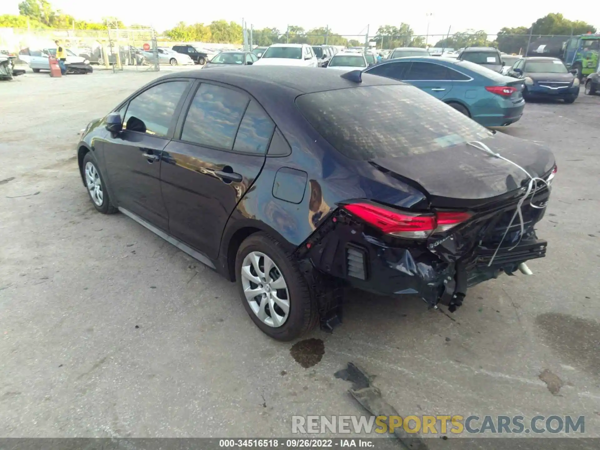 3 Photograph of a damaged car 5YFEPMAE2NP348981 TOYOTA COROLLA 2022