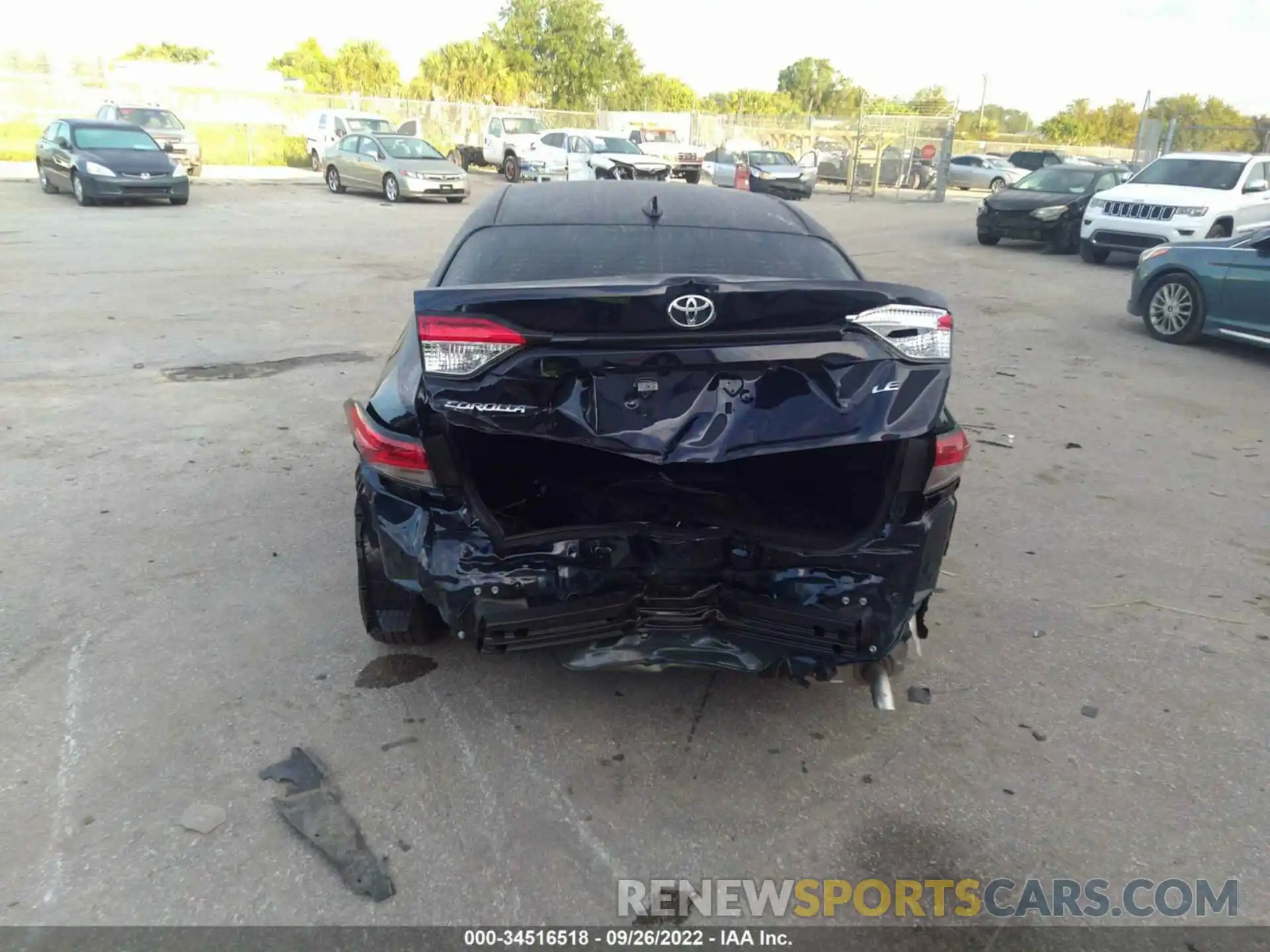 6 Photograph of a damaged car 5YFEPMAE2NP348981 TOYOTA COROLLA 2022