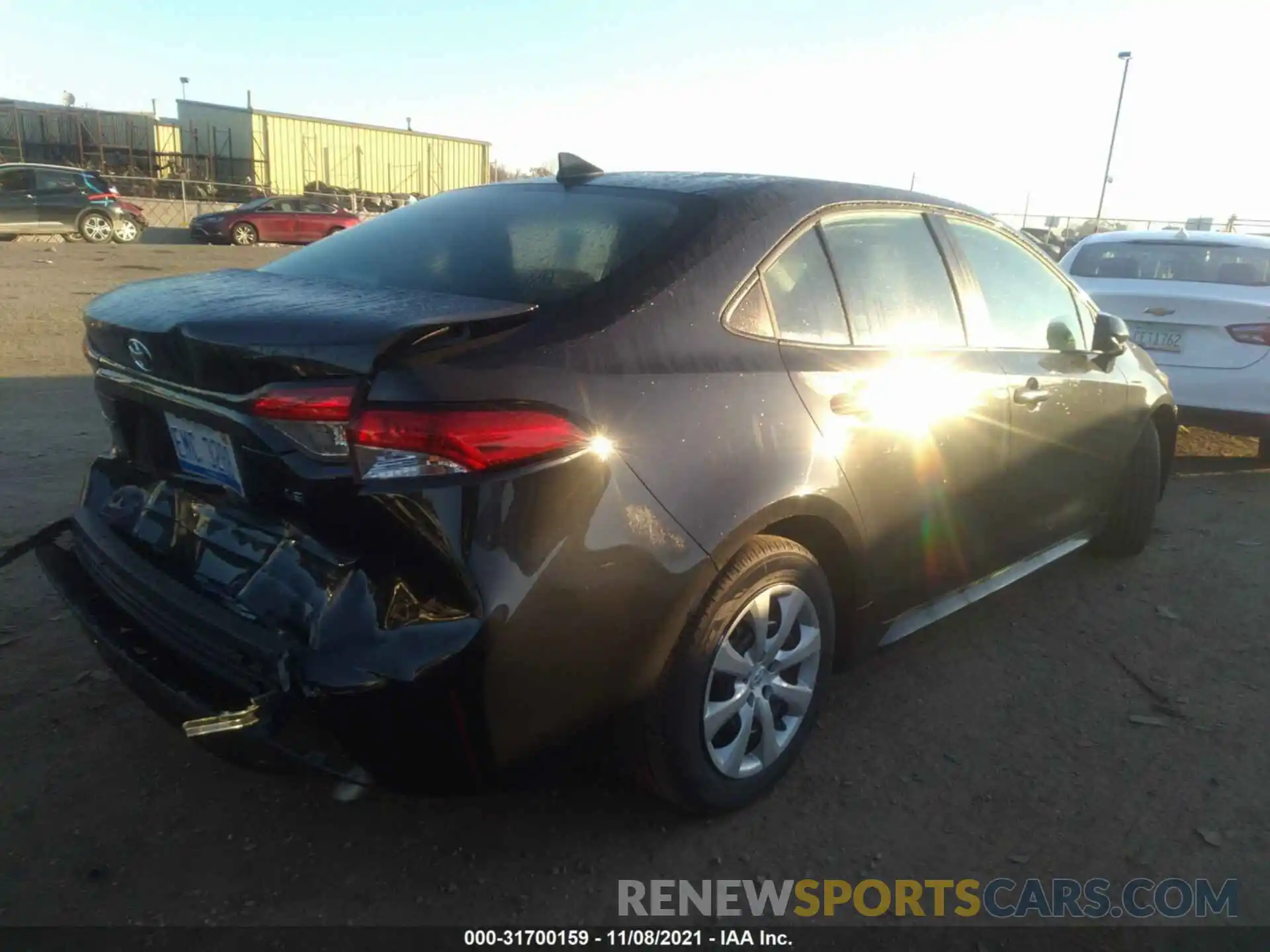 4 Photograph of a damaged car 5YFEPMAE3NP271554 TOYOTA COROLLA 2022