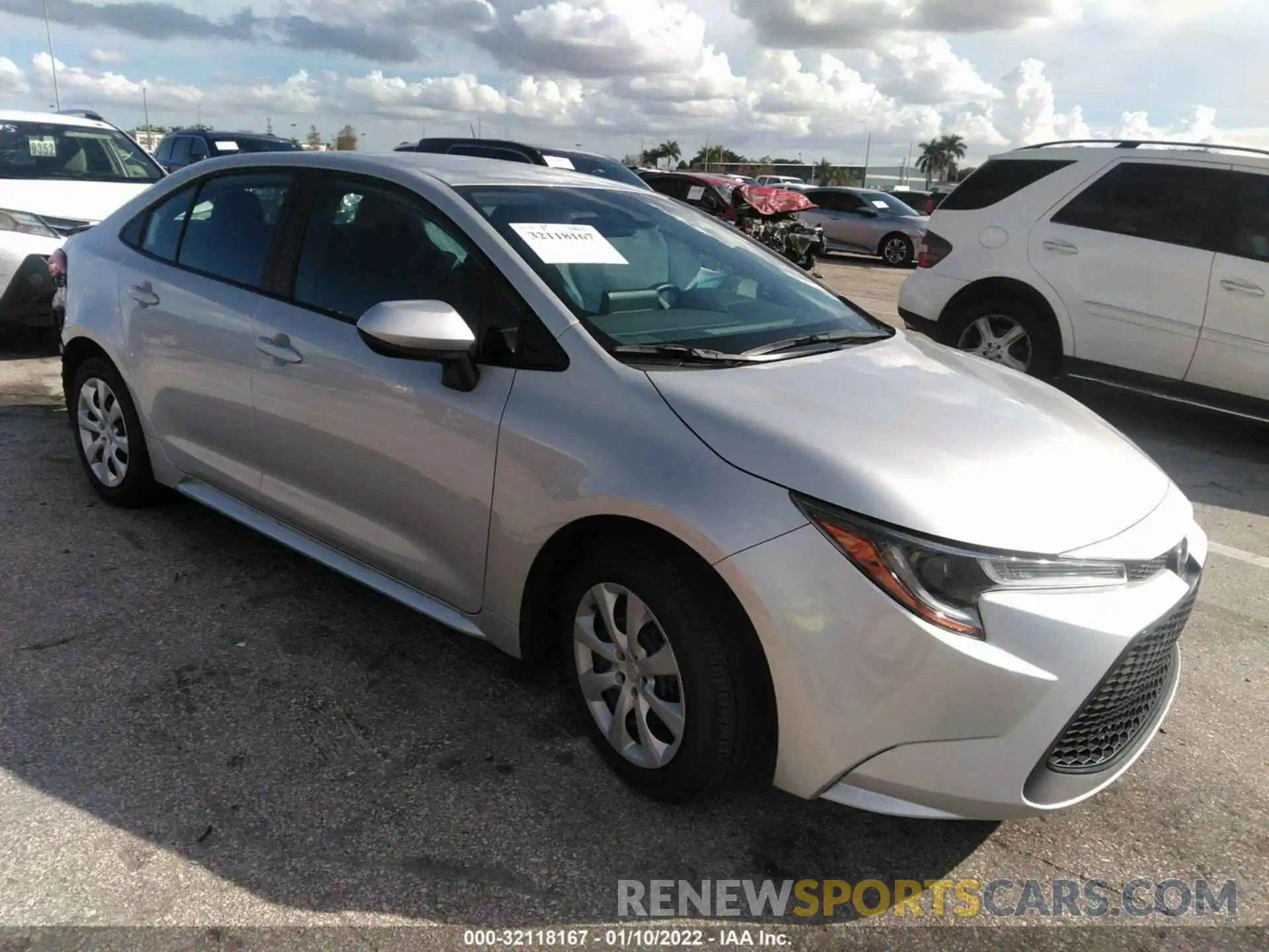 1 Photograph of a damaged car 5YFEPMAE3NP272526 TOYOTA COROLLA 2022