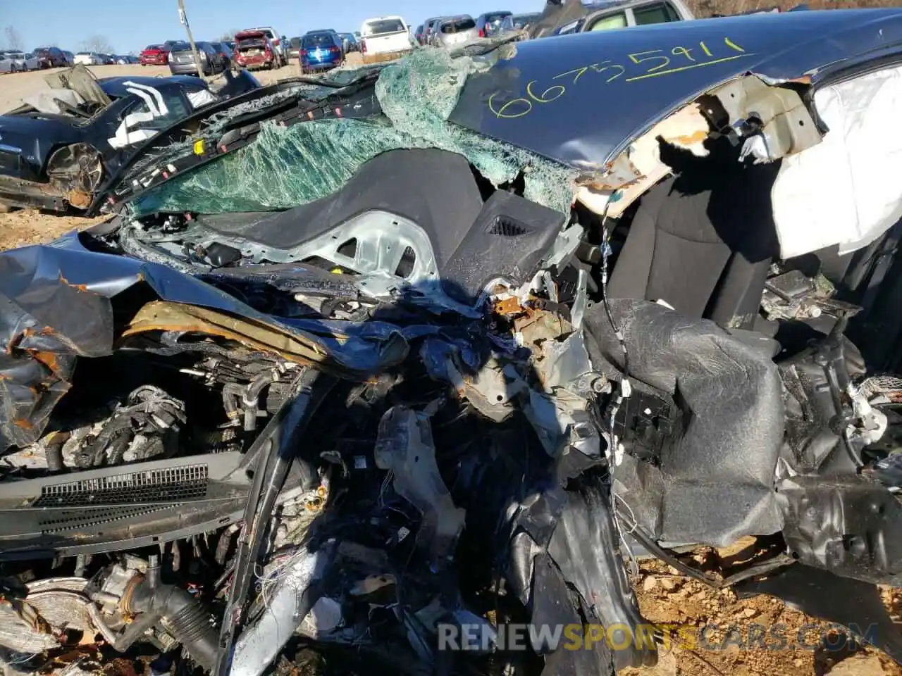 10 Photograph of a damaged car 5YFEPMAE3NP272803 TOYOTA COROLLA 2022