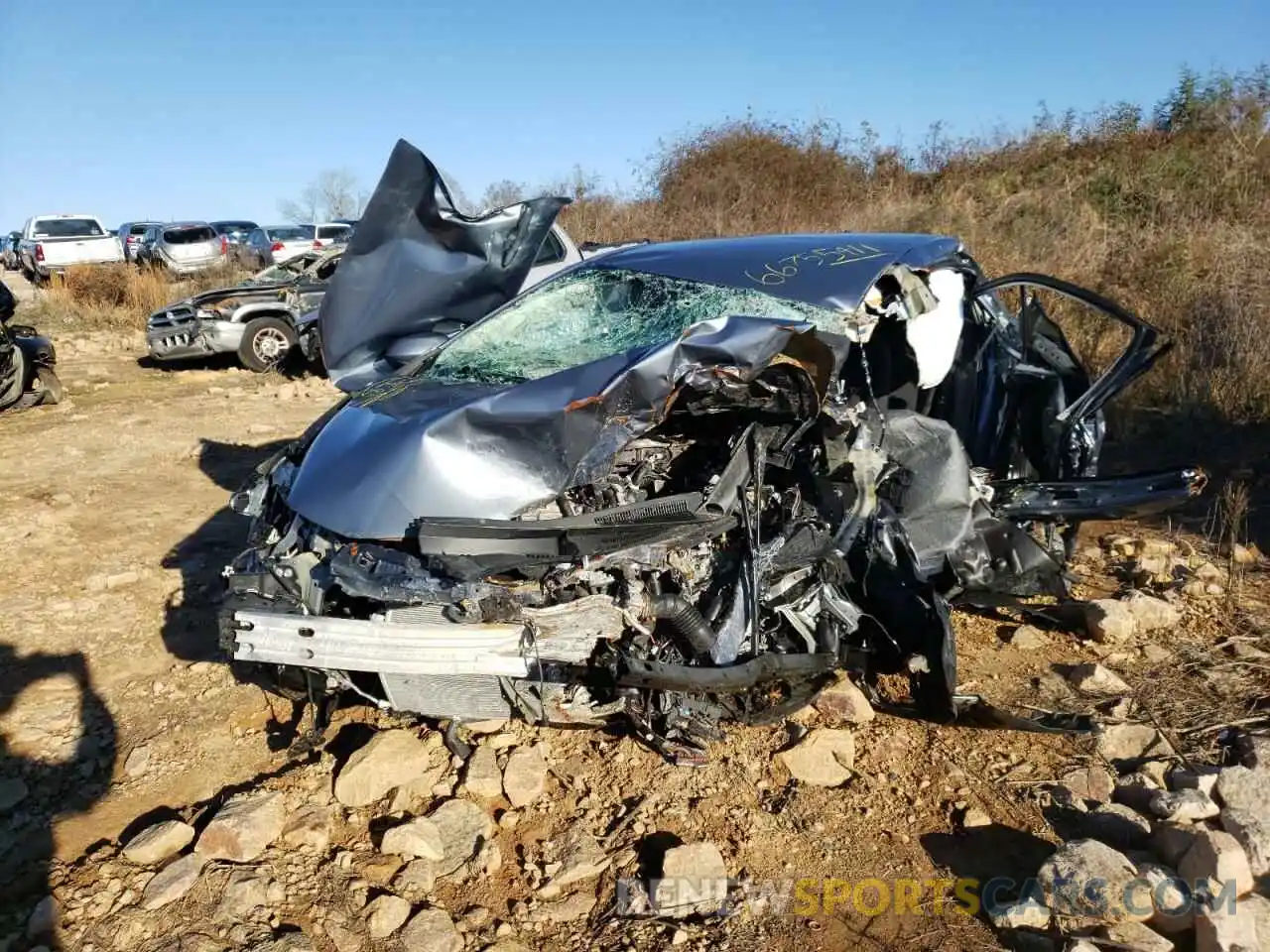 2 Photograph of a damaged car 5YFEPMAE3NP272803 TOYOTA COROLLA 2022