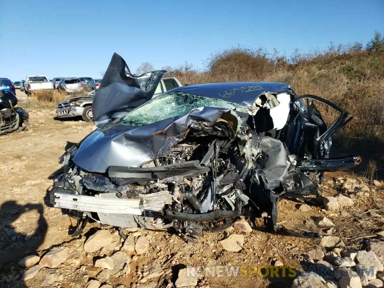 9 Photograph of a damaged car 5YFEPMAE3NP272803 TOYOTA COROLLA 2022