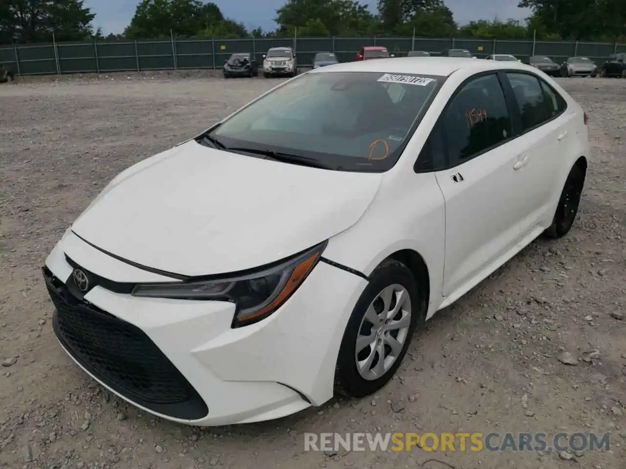 2 Photograph of a damaged car 5YFEPMAE3NP272834 TOYOTA COROLLA 2022