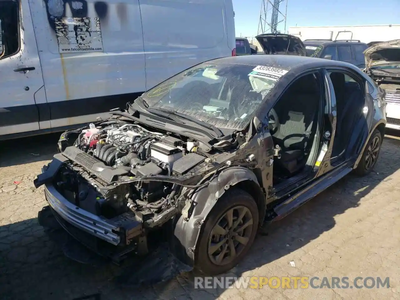 2 Photograph of a damaged car 5YFEPMAE3NP276026 TOYOTA COROLLA 2022