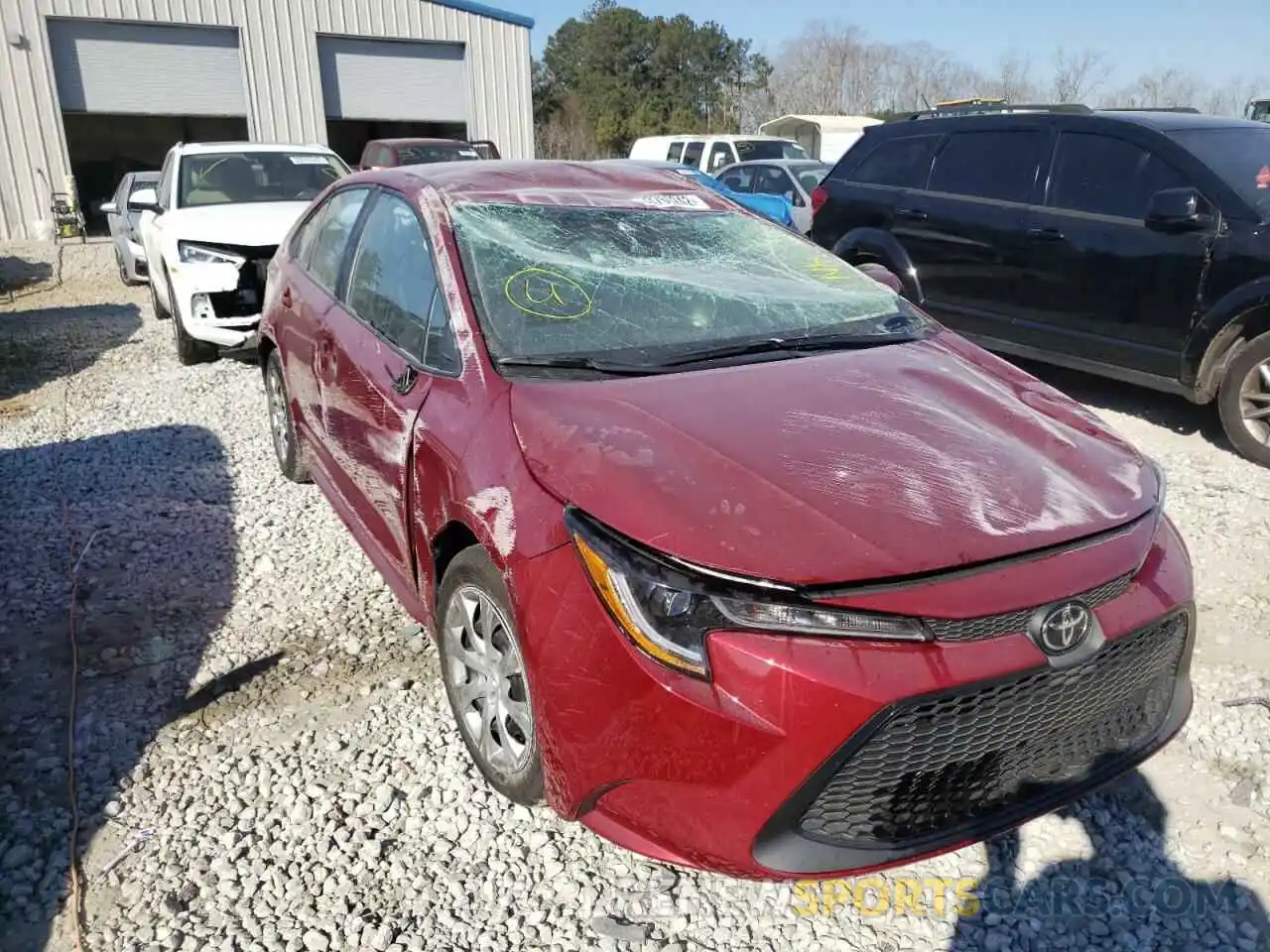 1 Photograph of a damaged car 5YFEPMAE3NP278553 TOYOTA COROLLA 2022