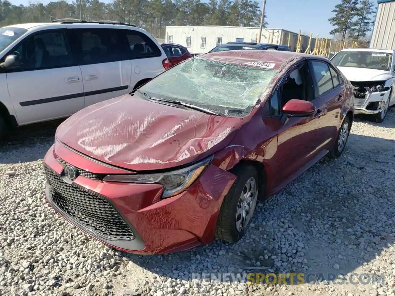 2 Photograph of a damaged car 5YFEPMAE3NP278553 TOYOTA COROLLA 2022