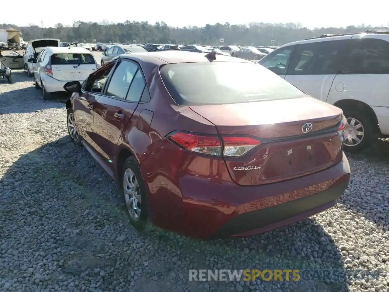 3 Photograph of a damaged car 5YFEPMAE3NP278553 TOYOTA COROLLA 2022