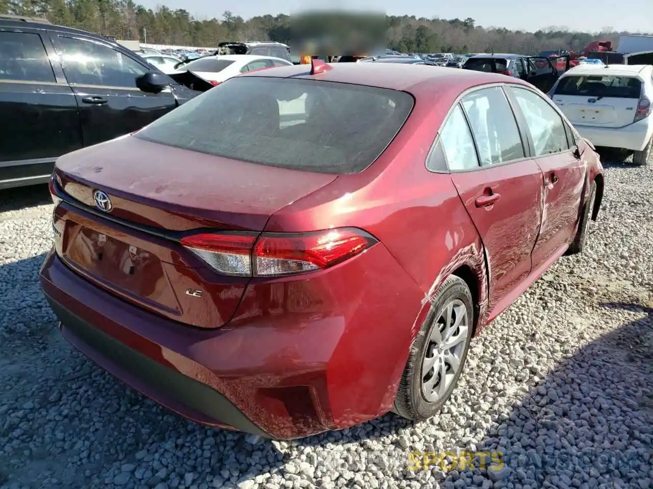 4 Photograph of a damaged car 5YFEPMAE3NP278553 TOYOTA COROLLA 2022