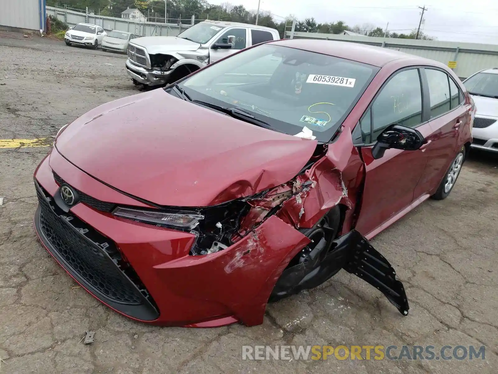 2 Photograph of a damaged car 5YFEPMAE3NP281324 TOYOTA COROLLA 2022