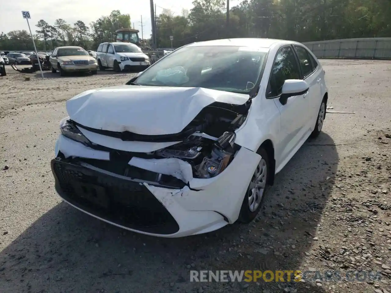 2 Photograph of a damaged car 5YFEPMAE3NP281422 TOYOTA COROLLA 2022