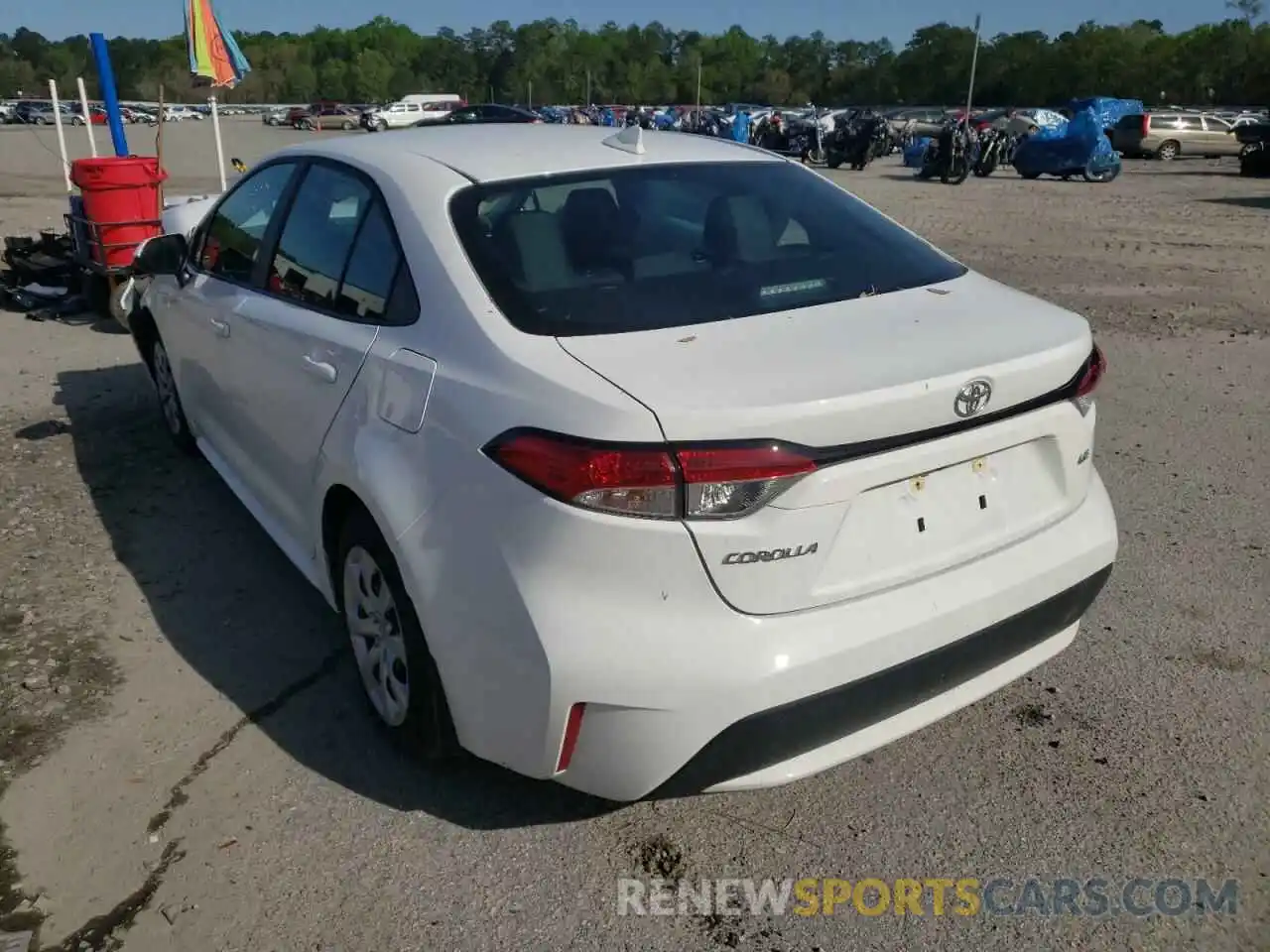 3 Photograph of a damaged car 5YFEPMAE3NP281422 TOYOTA COROLLA 2022