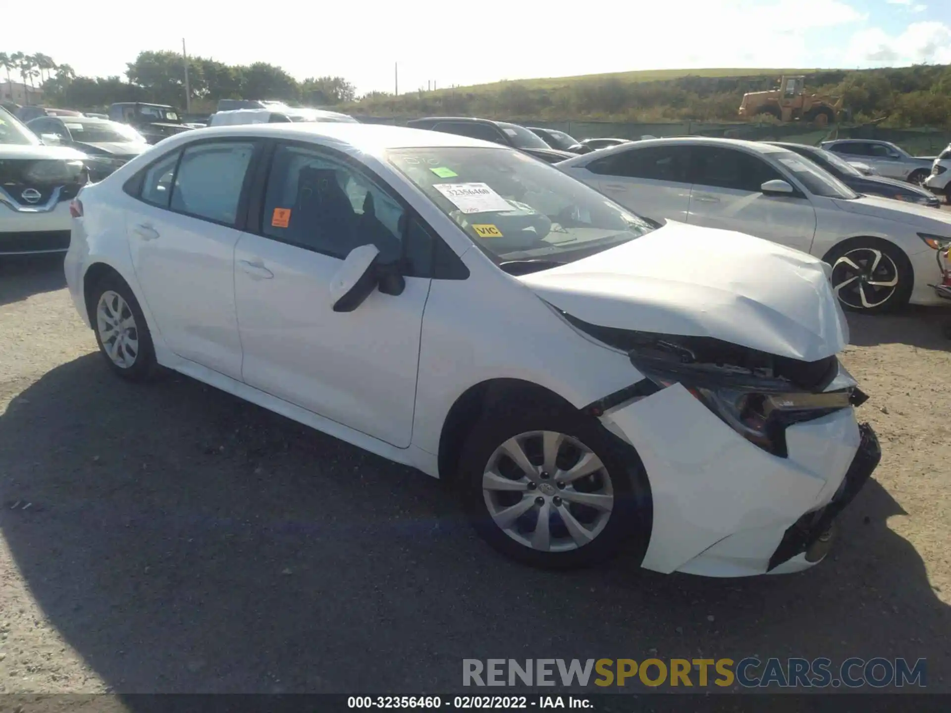 1 Photograph of a damaged car 5YFEPMAE3NP287270 TOYOTA COROLLA 2022