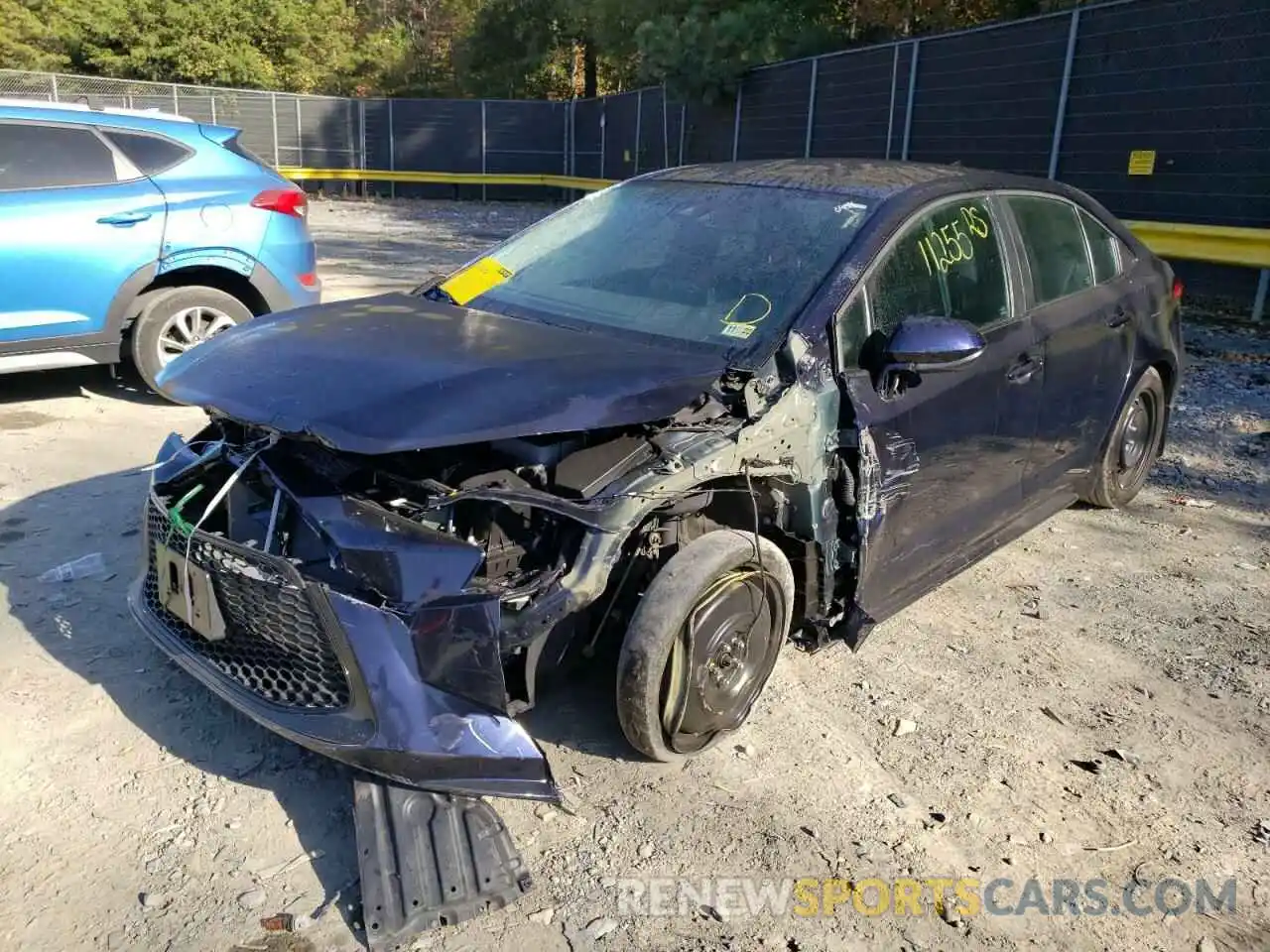 2 Photograph of a damaged car 5YFEPMAE3NP291416 TOYOTA COROLLA 2022