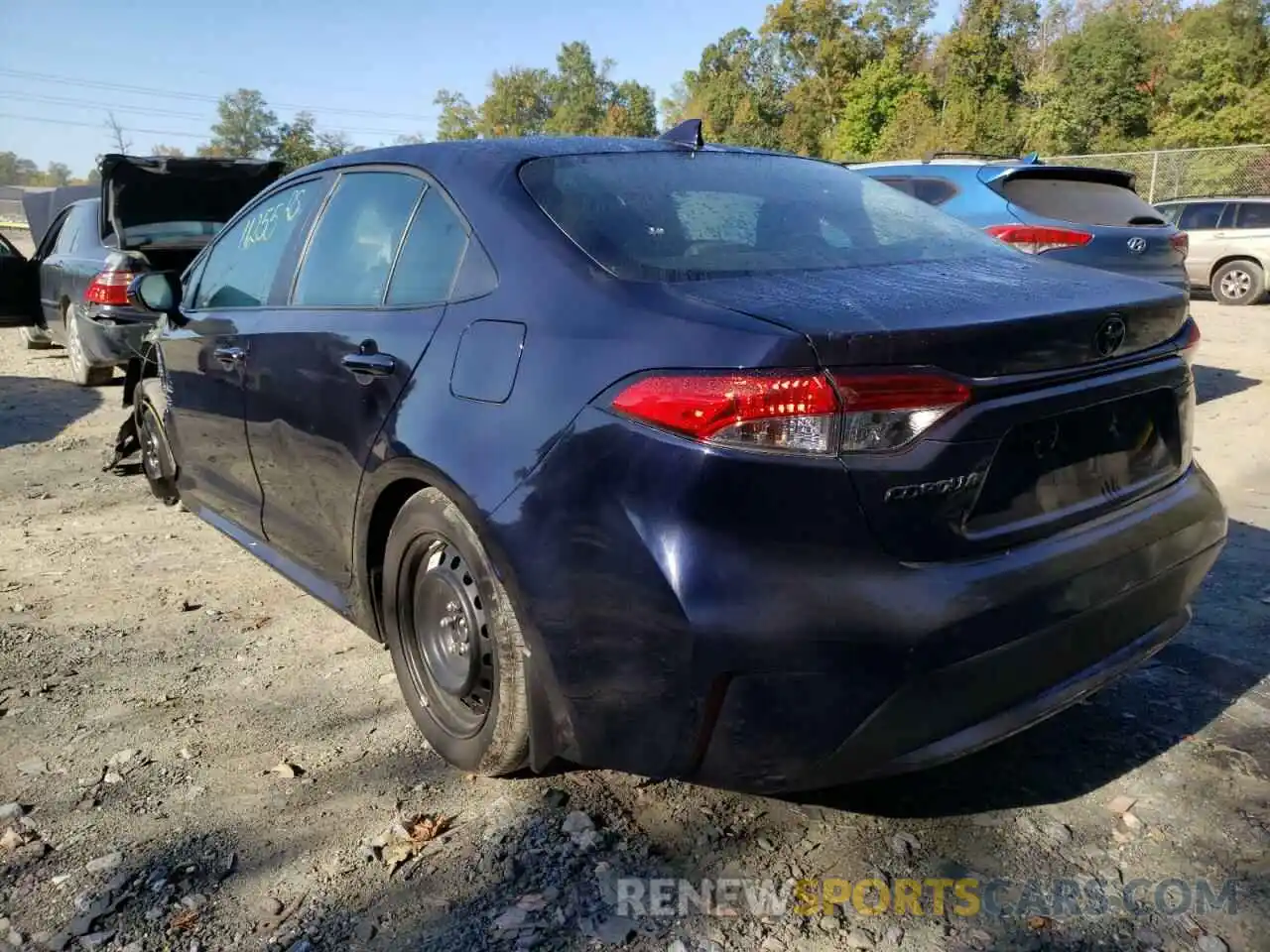 3 Photograph of a damaged car 5YFEPMAE3NP291416 TOYOTA COROLLA 2022