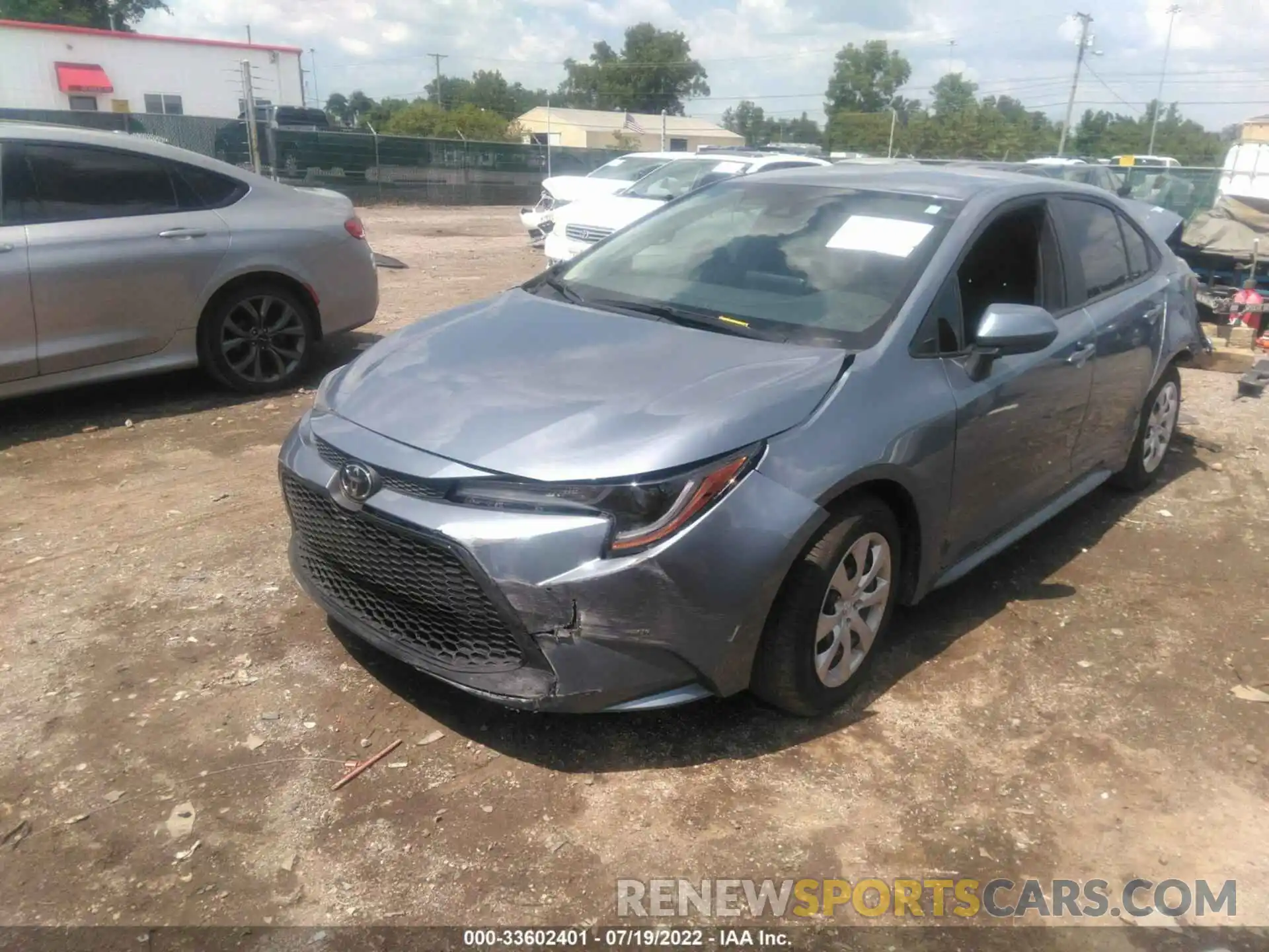 2 Photograph of a damaged car 5YFEPMAE3NP292257 TOYOTA COROLLA 2022