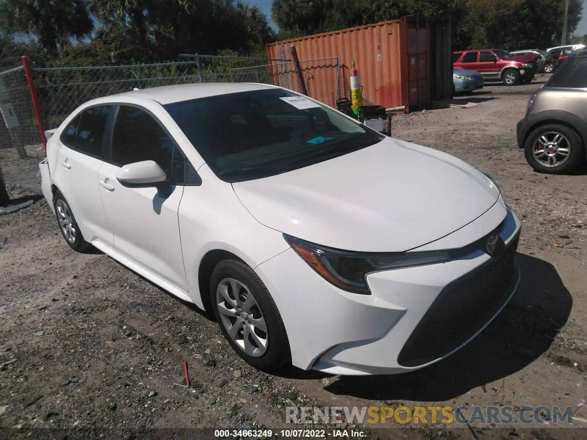 1 Photograph of a damaged car 5YFEPMAE3NP292775 TOYOTA COROLLA 2022