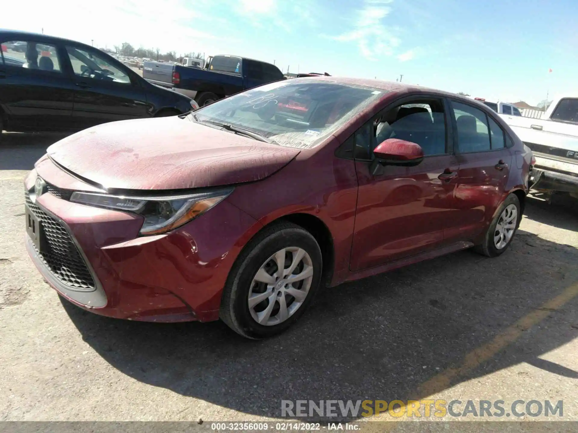 2 Photograph of a damaged car 5YFEPMAE3NP293053 TOYOTA COROLLA 2022