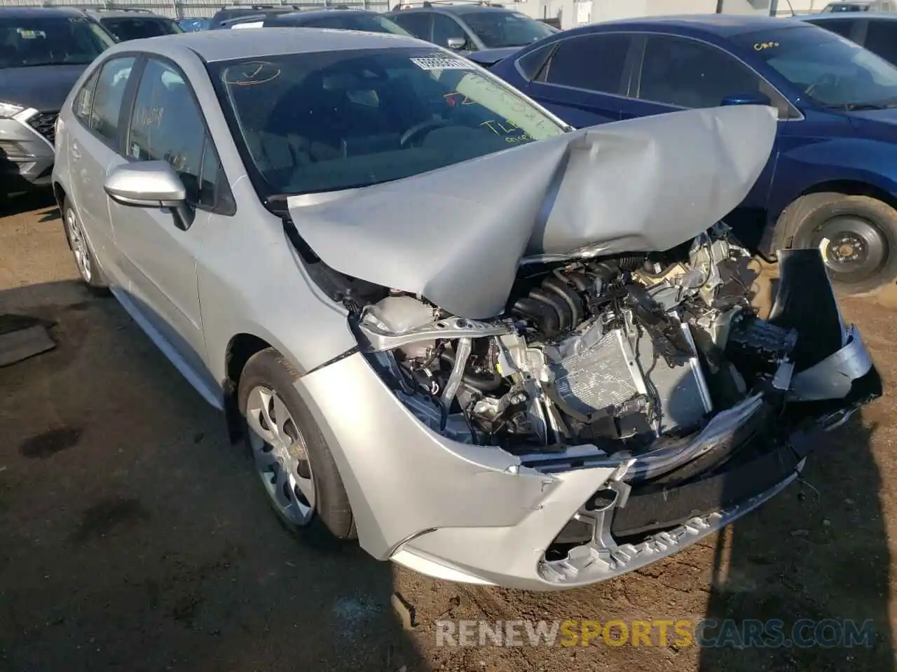 1 Photograph of a damaged car 5YFEPMAE3NP294283 TOYOTA COROLLA 2022