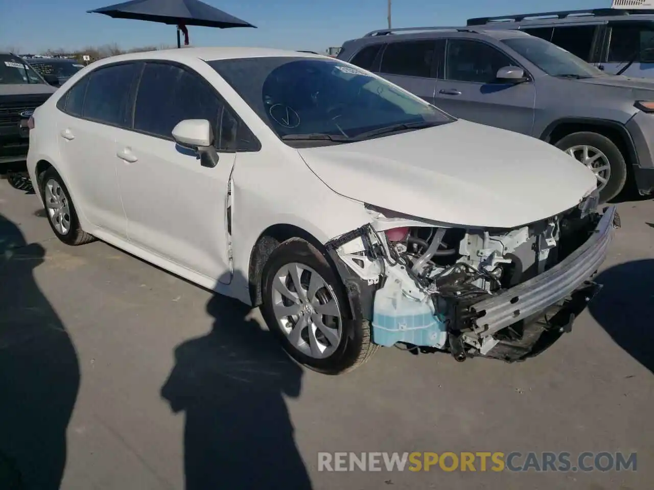 1 Photograph of a damaged car 5YFEPMAE3NP297099 TOYOTA COROLLA 2022