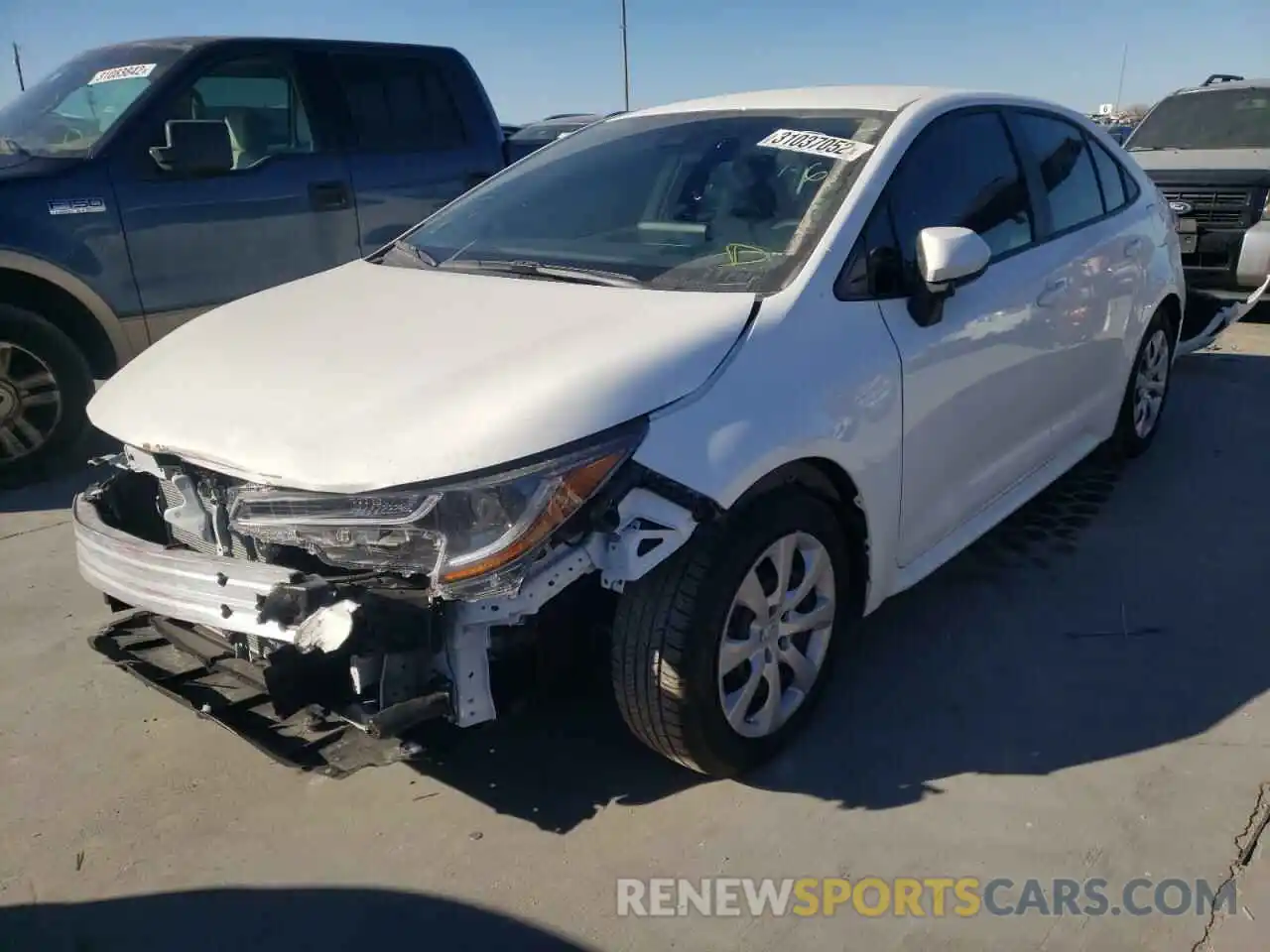 2 Photograph of a damaged car 5YFEPMAE3NP297099 TOYOTA COROLLA 2022