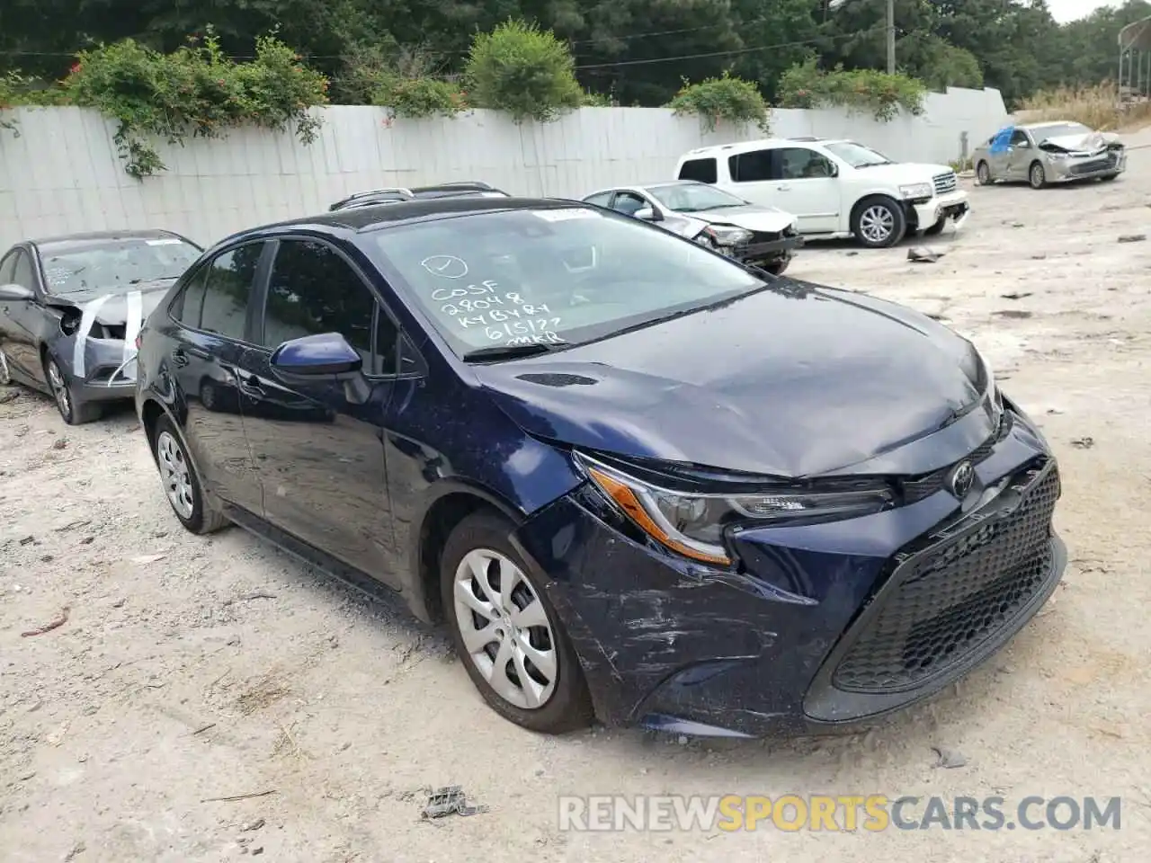 1 Photograph of a damaged car 5YFEPMAE3NP312538 TOYOTA COROLLA 2022