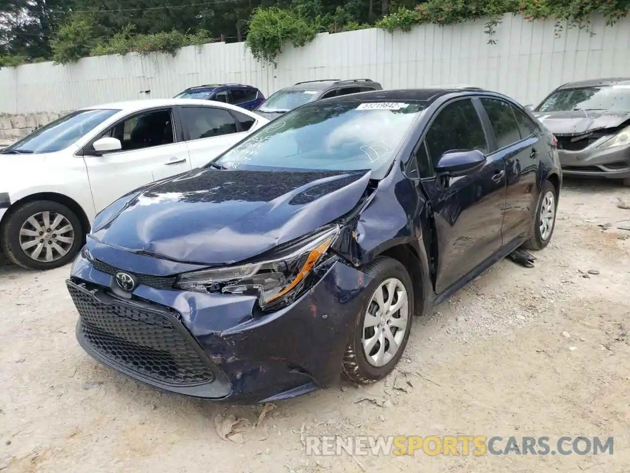 2 Photograph of a damaged car 5YFEPMAE3NP312538 TOYOTA COROLLA 2022