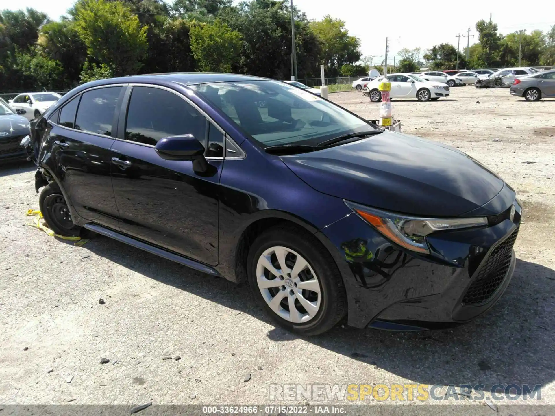 1 Photograph of a damaged car 5YFEPMAE3NP321109 TOYOTA COROLLA 2022