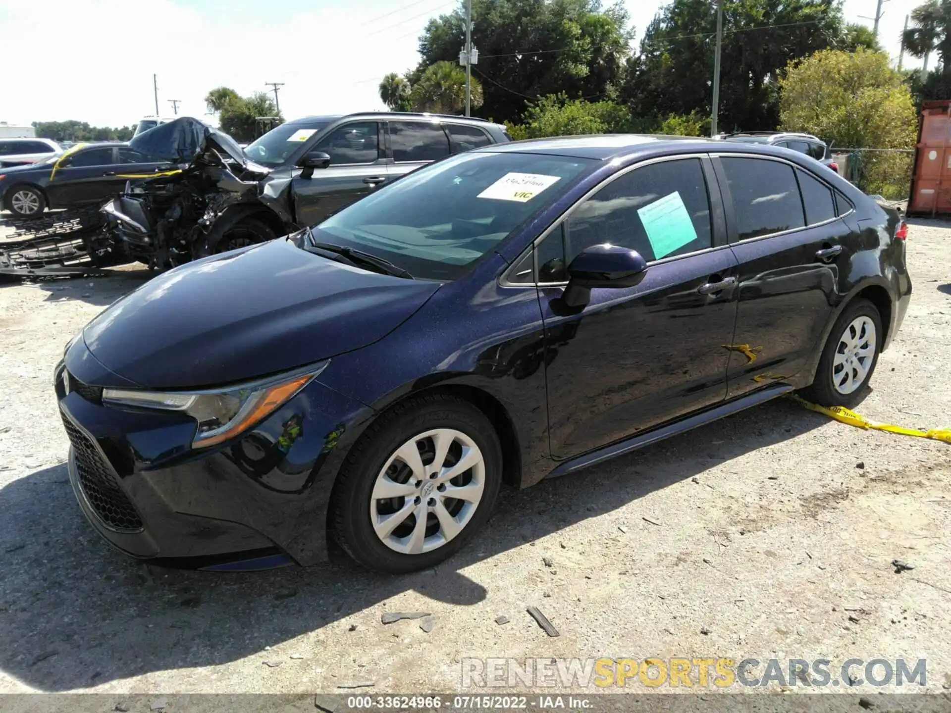 2 Photograph of a damaged car 5YFEPMAE3NP321109 TOYOTA COROLLA 2022