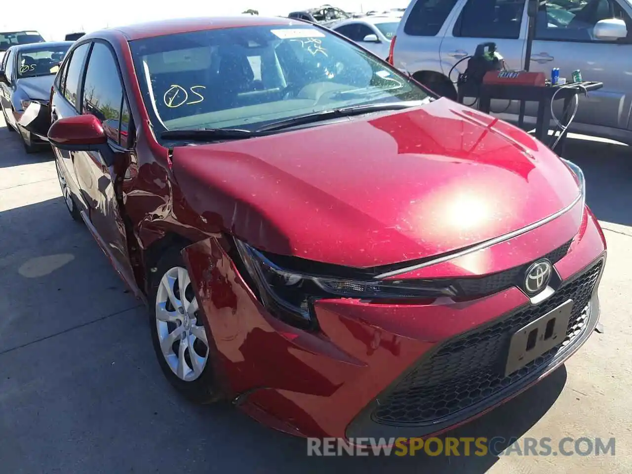 1 Photograph of a damaged car 5YFEPMAE3NP324057 TOYOTA COROLLA 2022