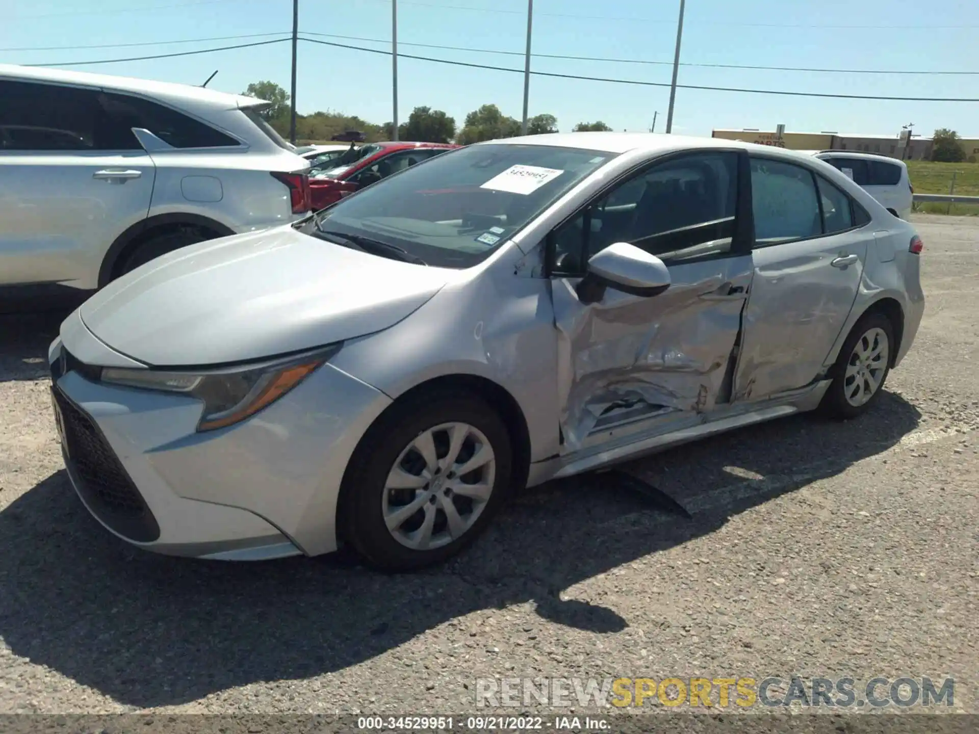 2 Photograph of a damaged car 5YFEPMAE3NP324768 TOYOTA COROLLA 2022