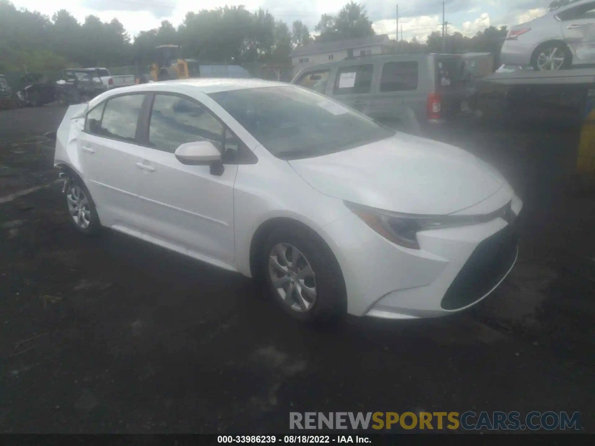 1 Photograph of a damaged car 5YFEPMAE3NP327105 TOYOTA COROLLA 2022