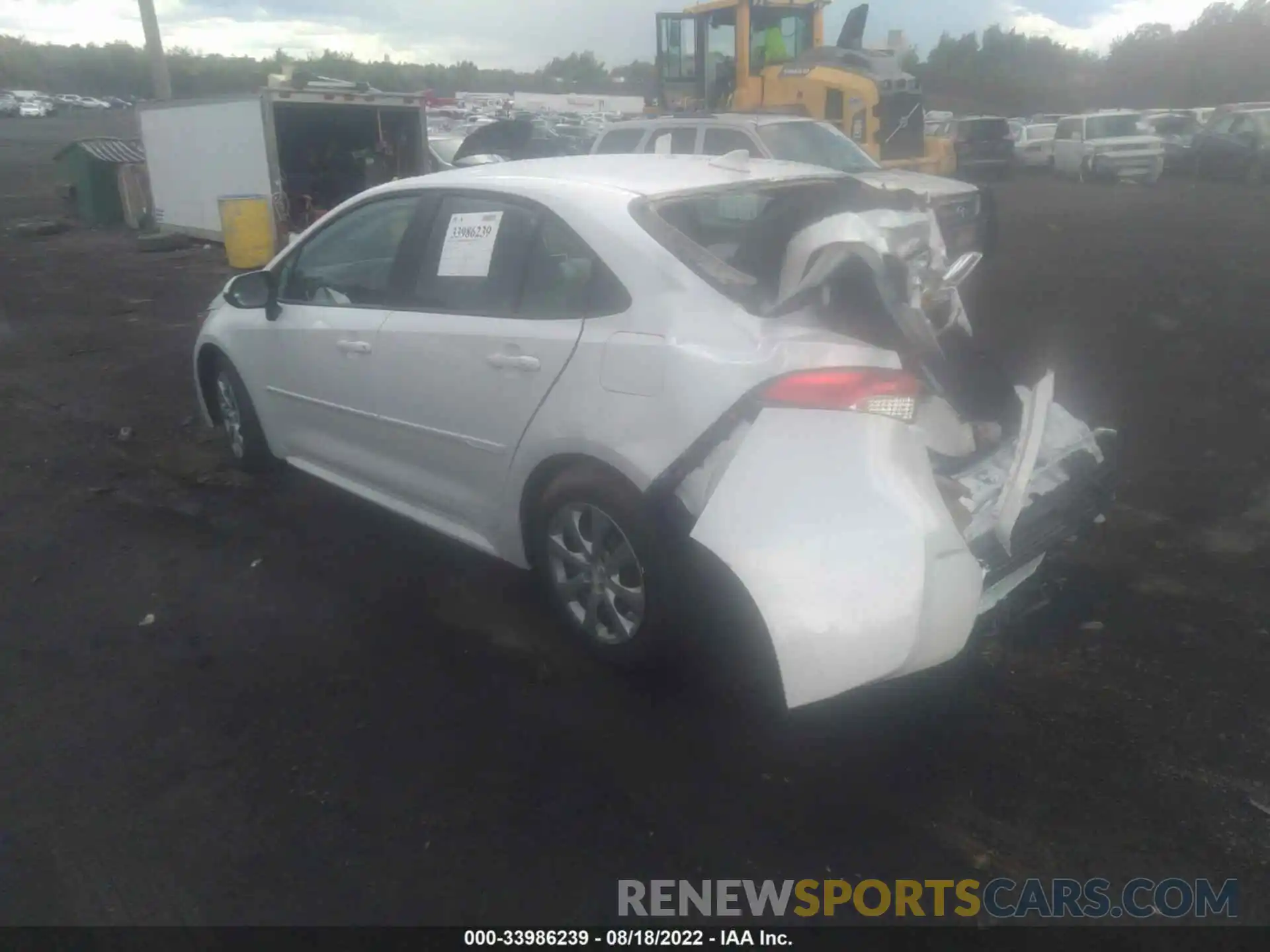 3 Photograph of a damaged car 5YFEPMAE3NP327105 TOYOTA COROLLA 2022