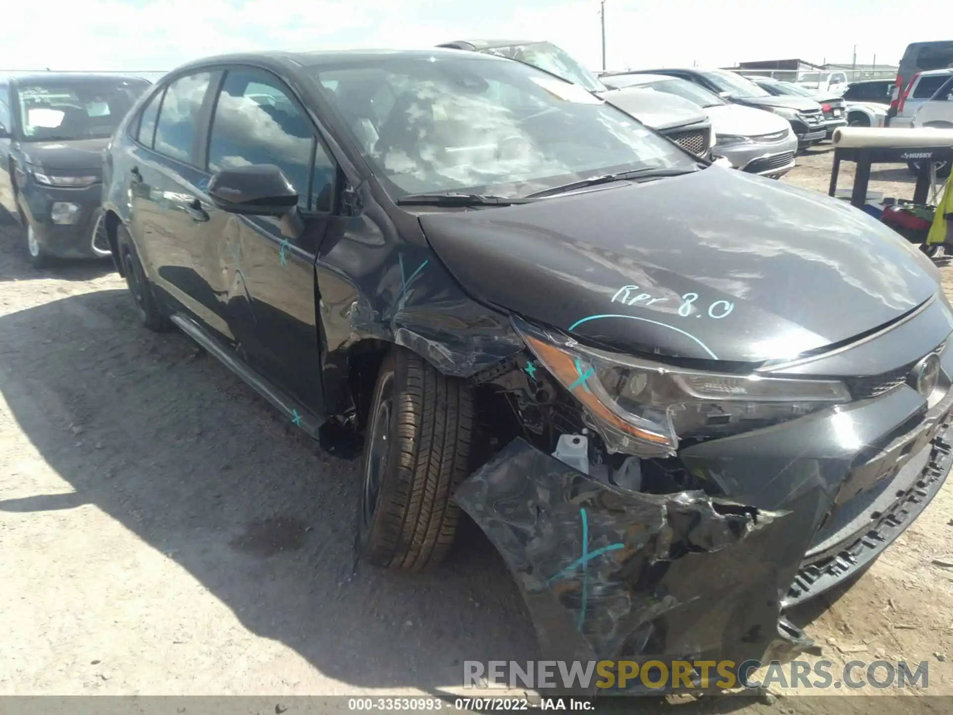 6 Photograph of a damaged car 5YFEPMAE3NP331204 TOYOTA COROLLA 2022