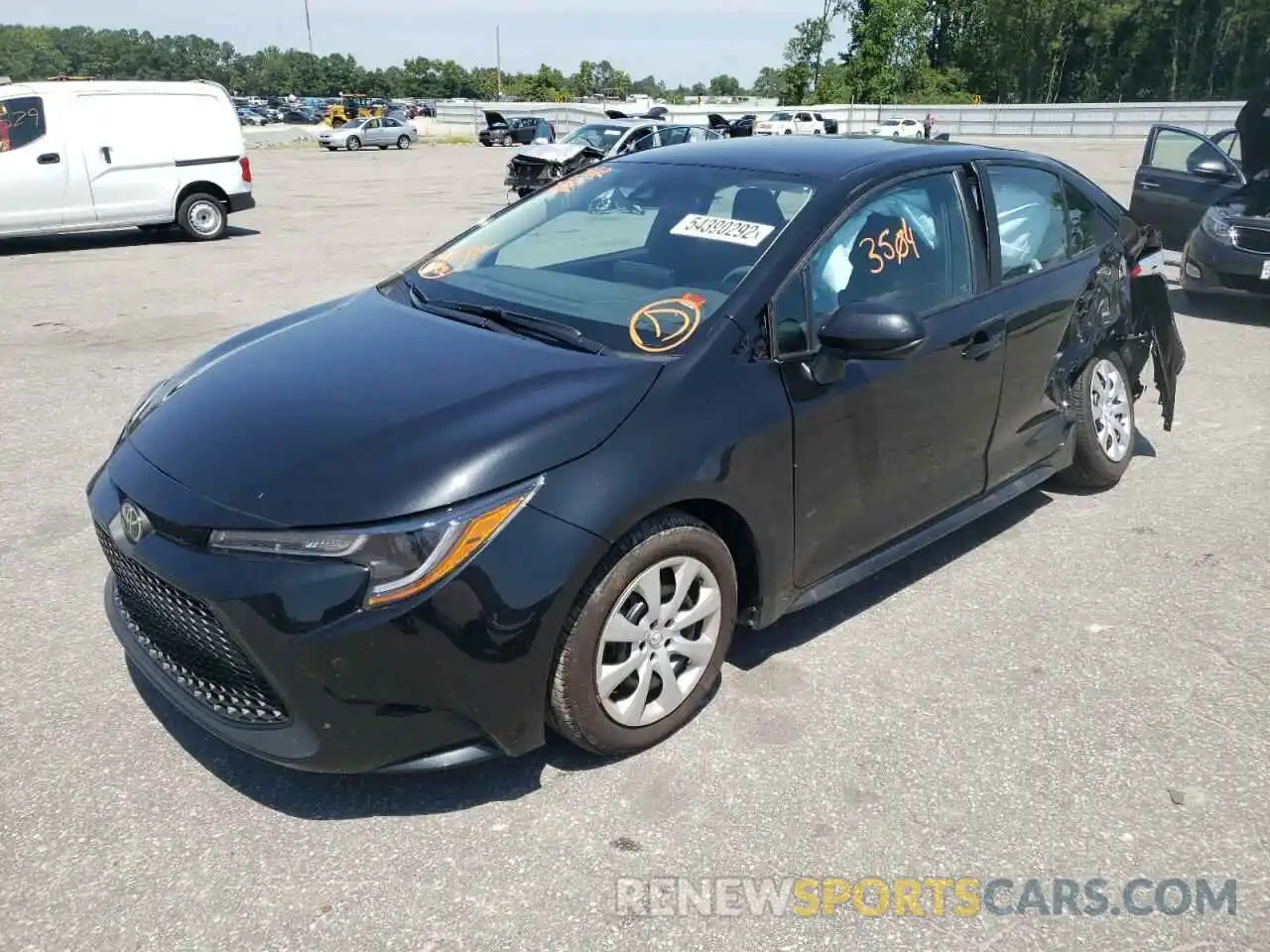 2 Photograph of a damaged car 5YFEPMAE3NP334717 TOYOTA COROLLA 2022