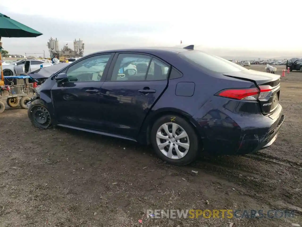 2 Photograph of a damaged car 5YFEPMAE3NP373209 TOYOTA COROLLA 2022