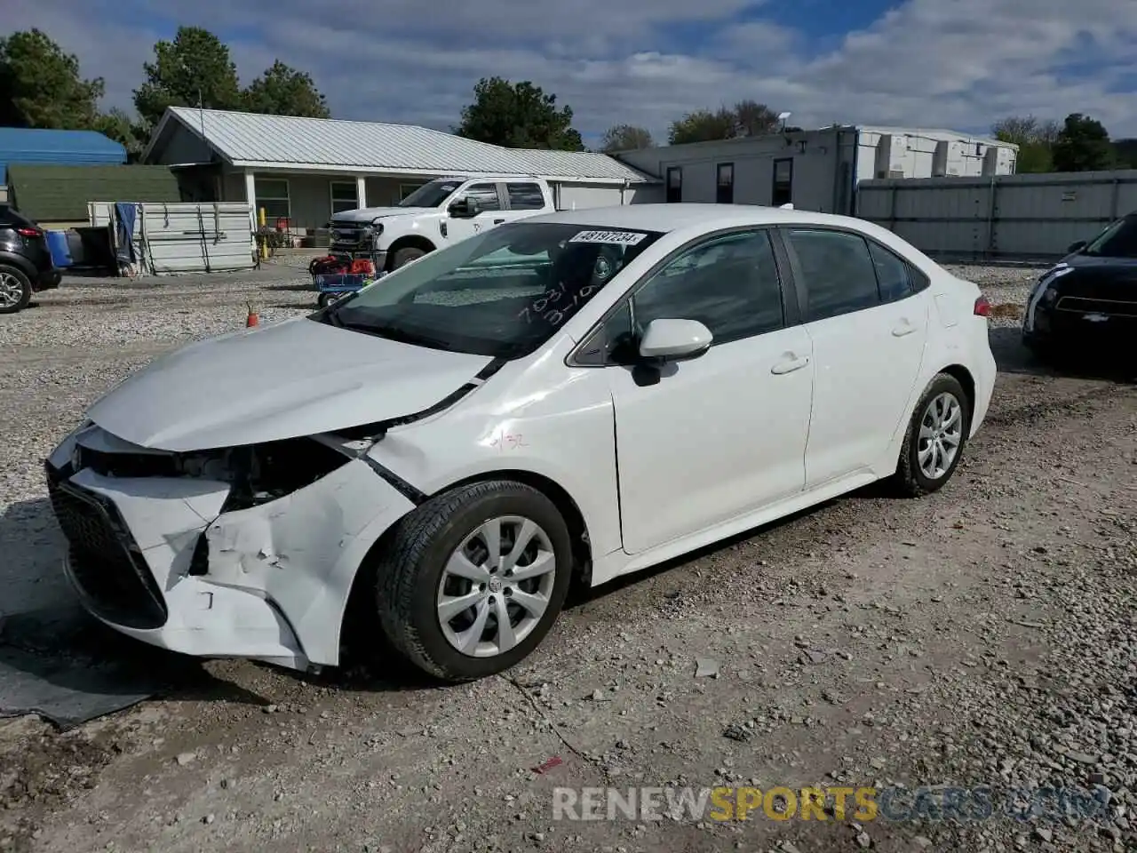 1 Photograph of a damaged car 5YFEPMAE3NP387031 TOYOTA COROLLA 2022