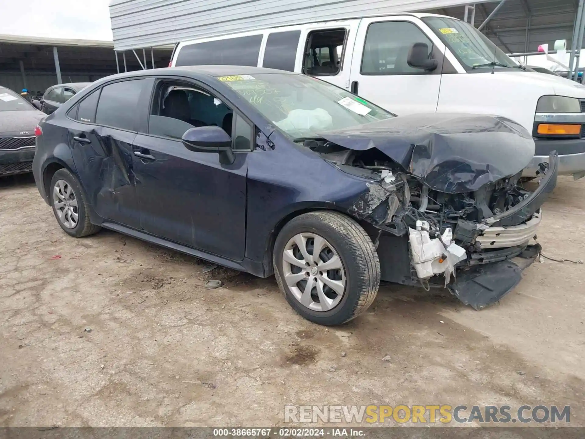 1 Photograph of a damaged car 5YFEPMAE3NP389507 TOYOTA COROLLA 2022