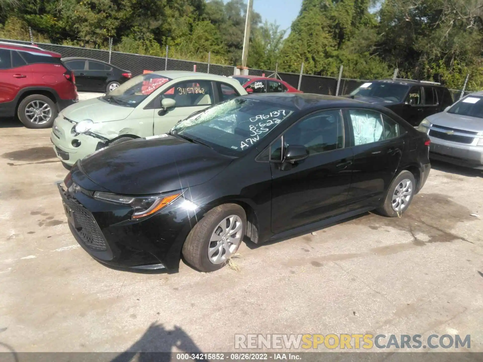 2 Photograph of a damaged car 5YFEPMAE4NP271496 TOYOTA COROLLA 2022