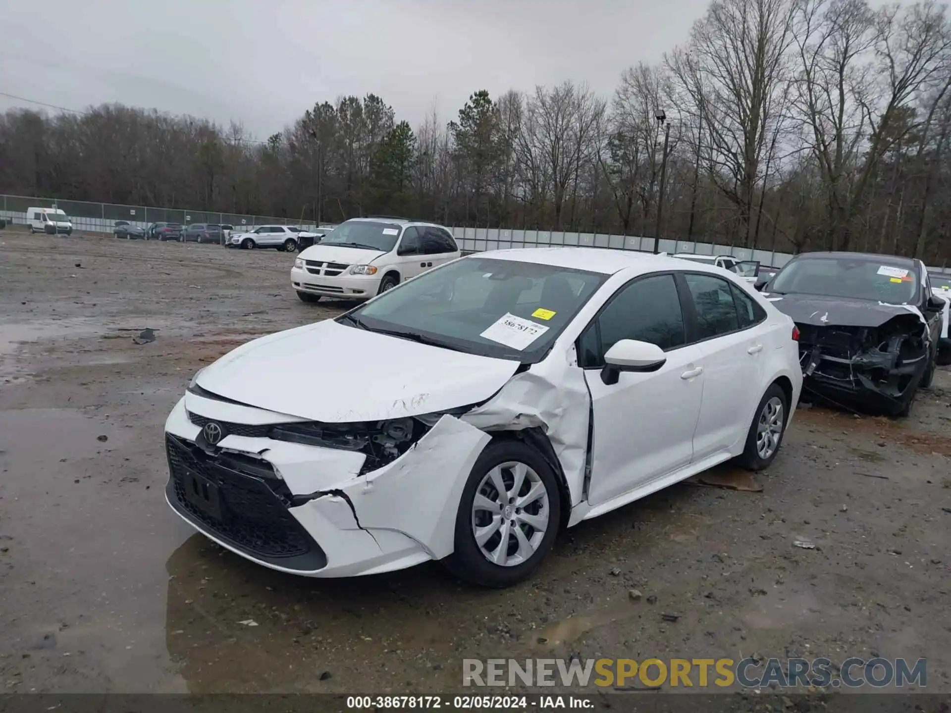 2 Photograph of a damaged car 5YFEPMAE4NP276035 TOYOTA COROLLA 2022