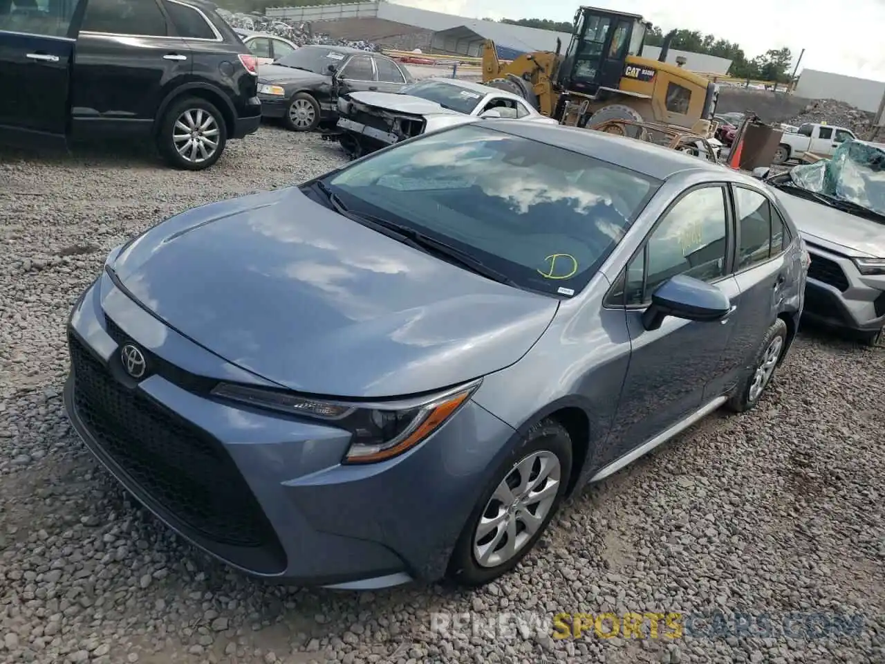 2 Photograph of a damaged car 5YFEPMAE4NP280960 TOYOTA COROLLA 2022