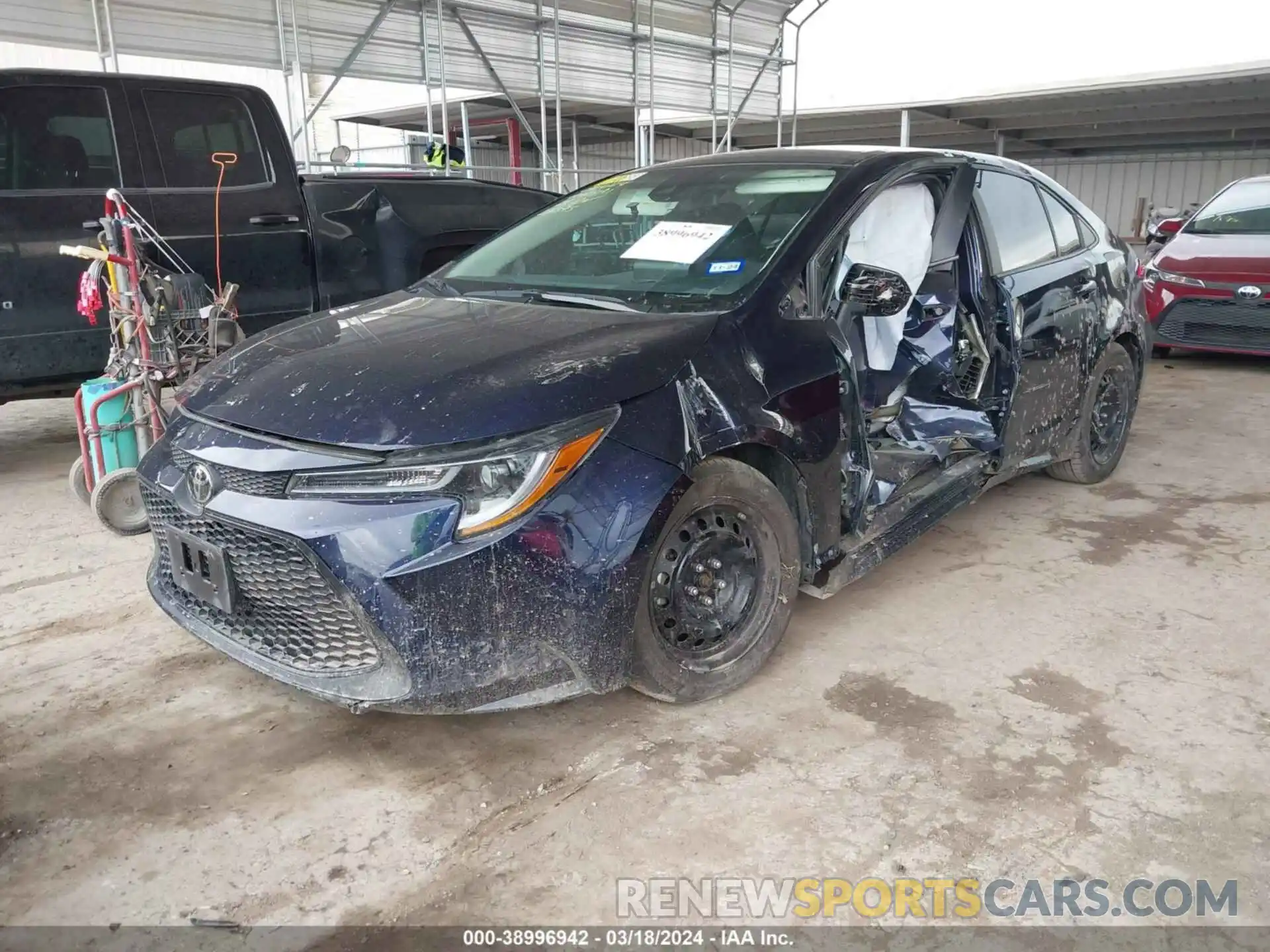 2 Photograph of a damaged car 5YFEPMAE4NP281395 TOYOTA COROLLA 2022