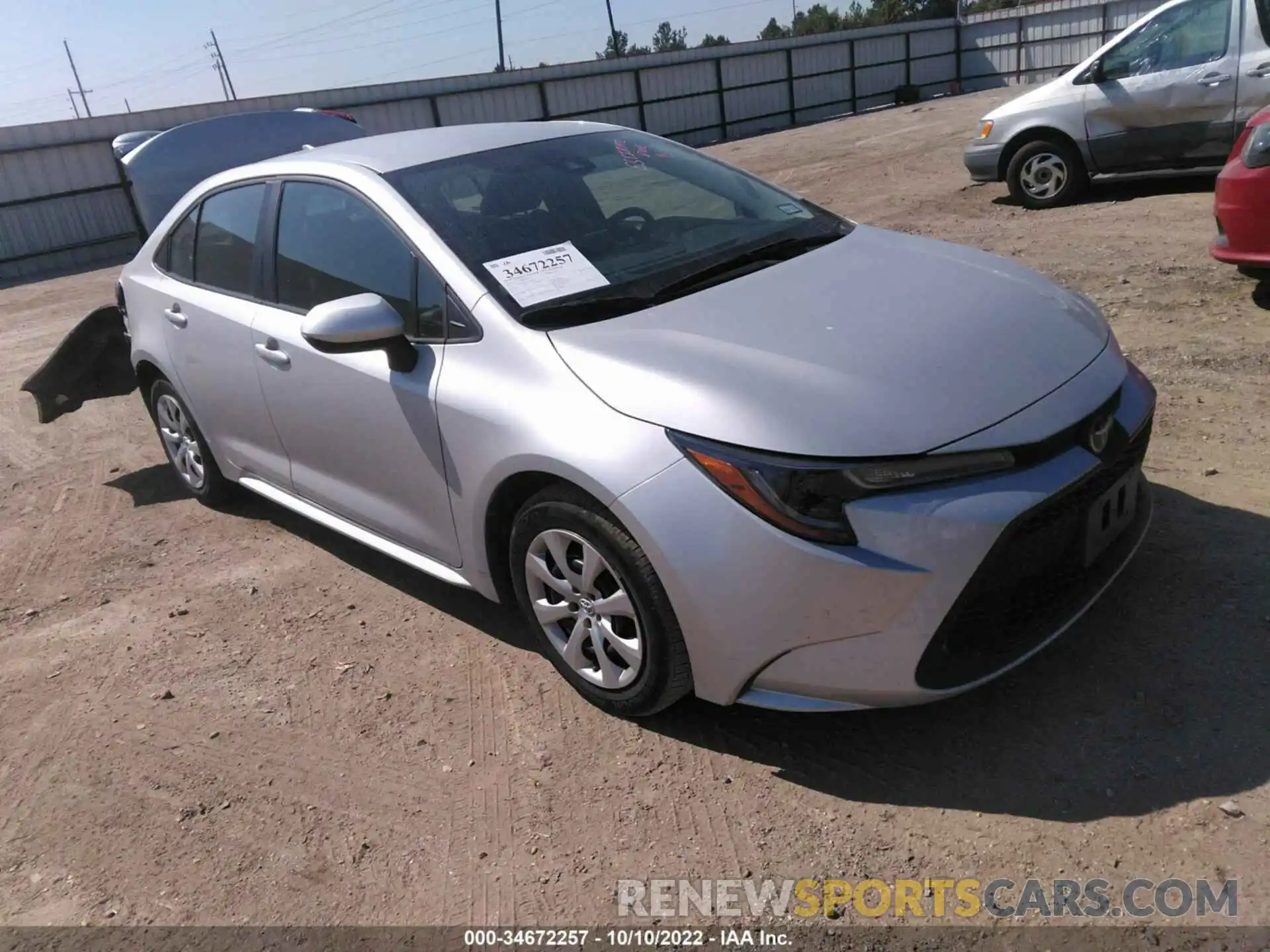 1 Photograph of a damaged car 5YFEPMAE4NP282224 TOYOTA COROLLA 2022