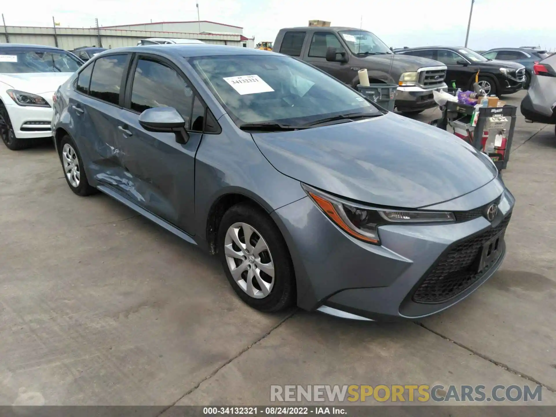 1 Photograph of a damaged car 5YFEPMAE4NP284152 TOYOTA COROLLA 2022