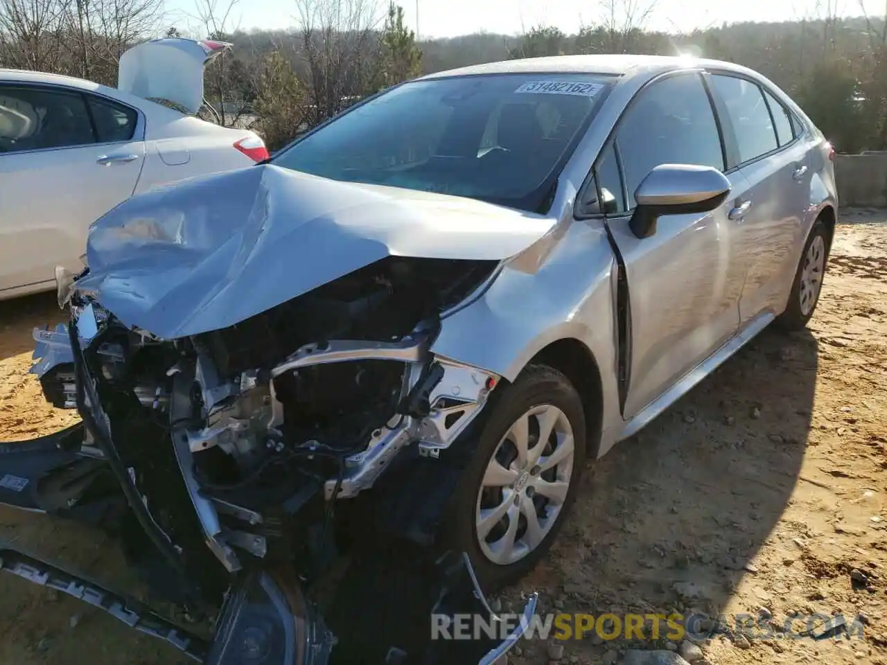 2 Photograph of a damaged car 5YFEPMAE4NP285124 TOYOTA COROLLA 2022