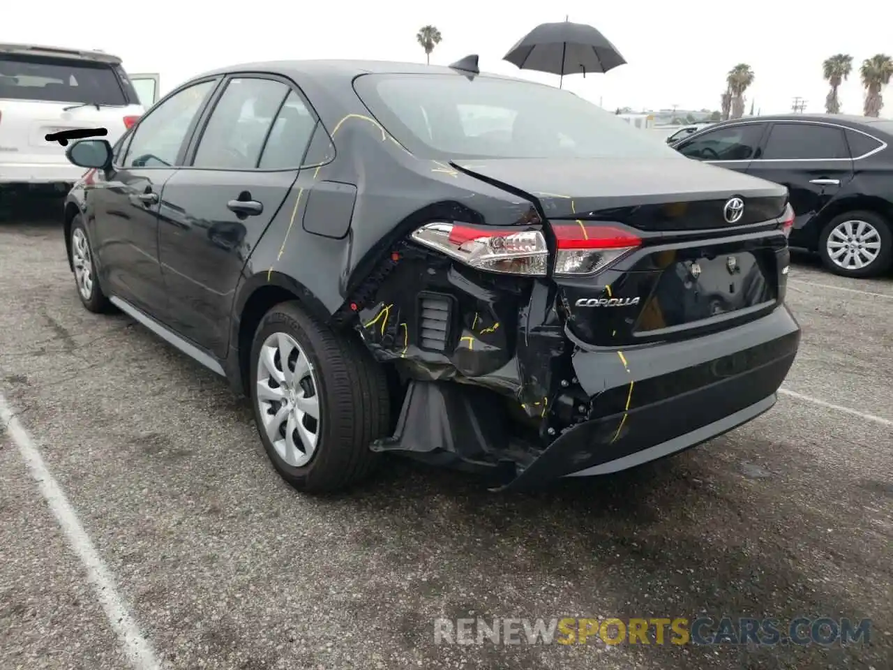 3 Photograph of a damaged car 5YFEPMAE4NP285561 TOYOTA COROLLA 2022