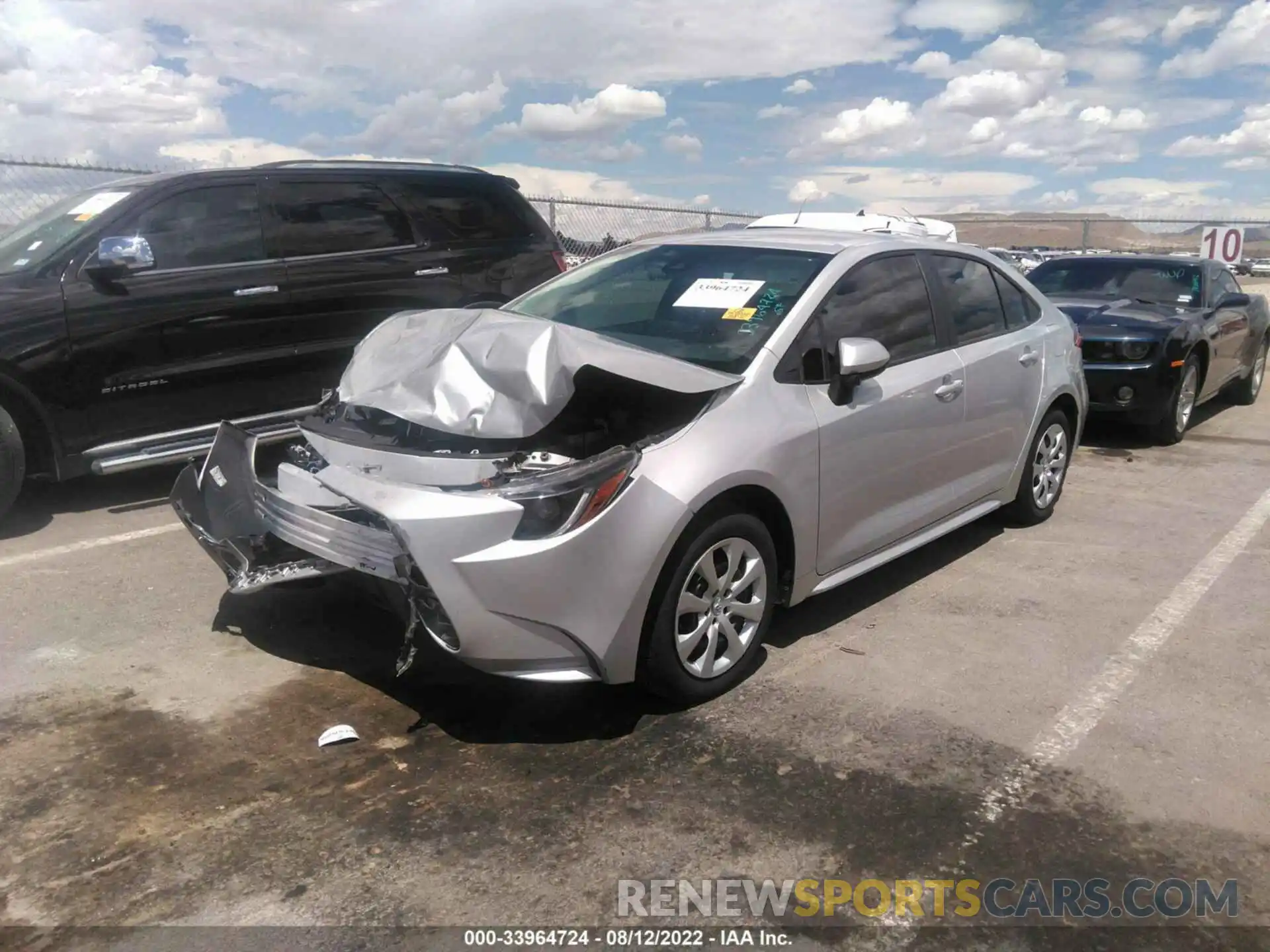 2 Photograph of a damaged car 5YFEPMAE4NP285687 TOYOTA COROLLA 2022