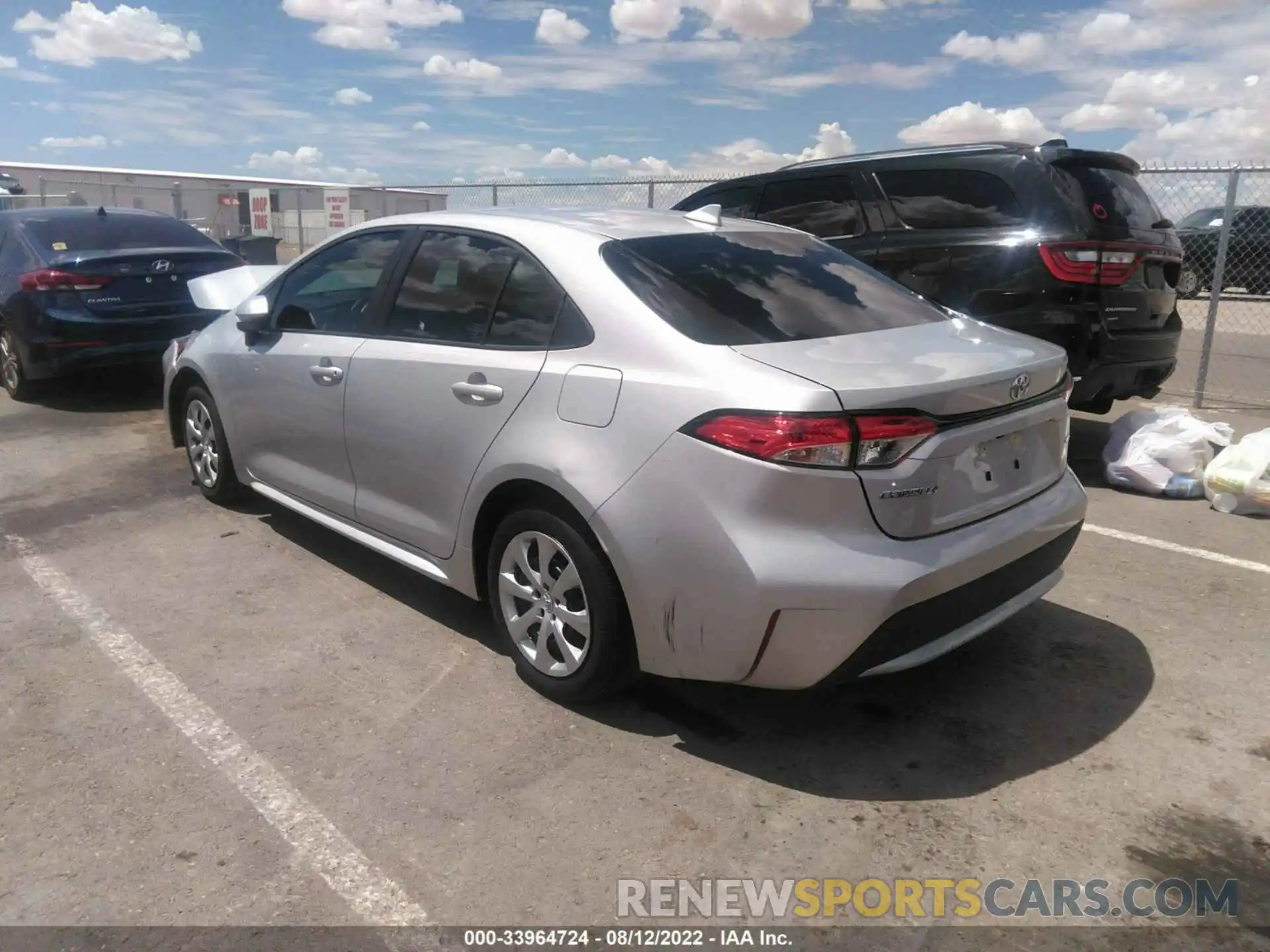 3 Photograph of a damaged car 5YFEPMAE4NP285687 TOYOTA COROLLA 2022